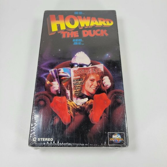 Howard the Duck (NEW SEALED VHS, 1993 Print) Blue Universal Film Reel Watermark - Picture 2 of 9